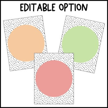 Pastel Rainbow Affirmation Posters | Editable | Calm Decor | Dalmatian Print