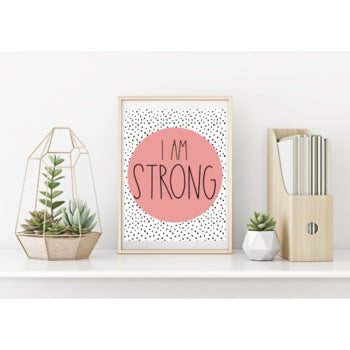 Pastel Rainbow Affirmation Posters | Editable | Calm Decor | Dalmatian Print