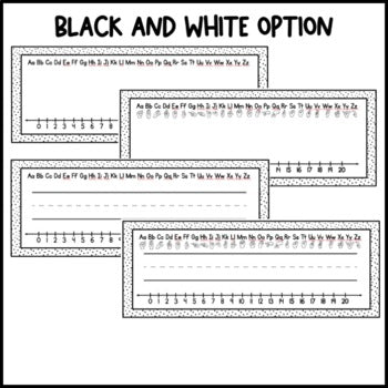 Pastel Rainbow Name Plates | Editable | Dalmatian | Name Tags | ASL