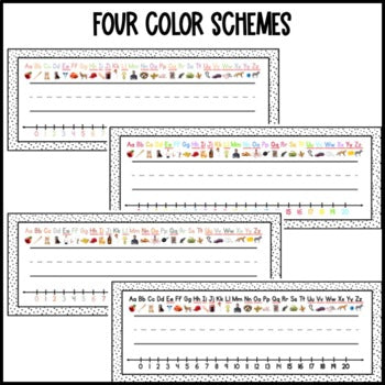 Real Alphabet Pictures Name Plates | Boho | Pastel Rainbow | Bright Rainbow