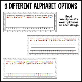 Real Alphabet Pictures Name Plates | Boho | Pastel Rainbow | Bright Rainbow