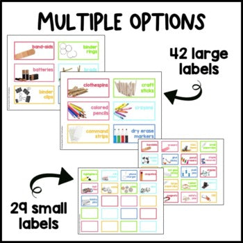 Teacher Toolbox Real Pictures | Editable | Bright Rainbow | Pastel Rainbow | Boho