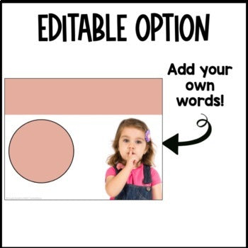 Voice Level Posters Real Pictures | Nonfiction | Editable | Boho