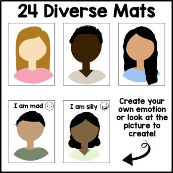 Emotions and Feelings Playdough Mats | Calming Corner