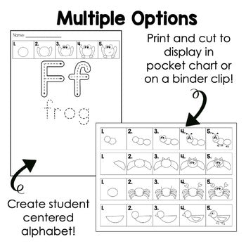 Directed Drawings with Shapes | Alphabet Animals