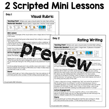 Kindergarten Visual Rubric | 5 Star Writing