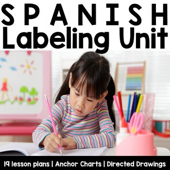Spanish Labeling Unit | I Can Draw With Shapes | Draw and Color