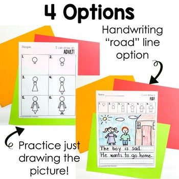 People Directed Drawings with Shapes | Clothing Details