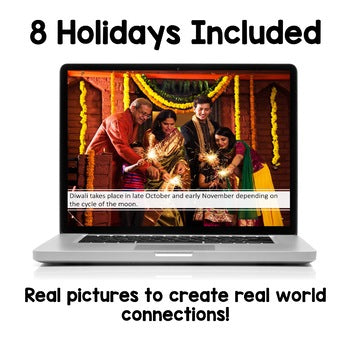 Holidays Around the World PowerPoint | Anchor Charts | Emergent Readers