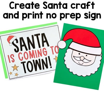 Santa Craft | Christmas Bulletin Board