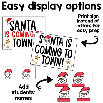 Santa Craft | Christmas Bulletin Board