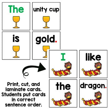 Holidays Around the World Sentence Scramble | Kindergarten