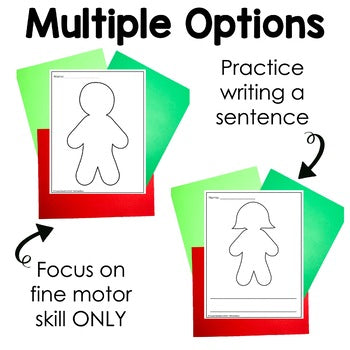 Gingerbread Tear Art Craft | December Craft | Fine Motor