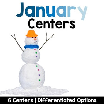 January Reading Centers for Kindergarten
