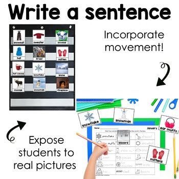 January Reading Centers for Kindergarten