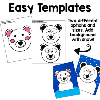 Polar Bear Craft | Winter Bulletin Board