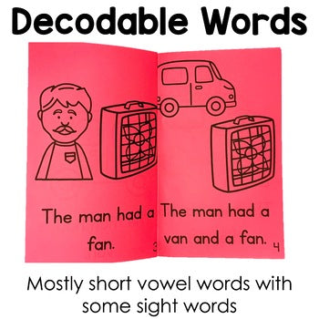 Word Family Decodable Books | CVC