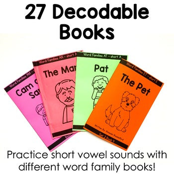 Word Family Decodable Books | CVC