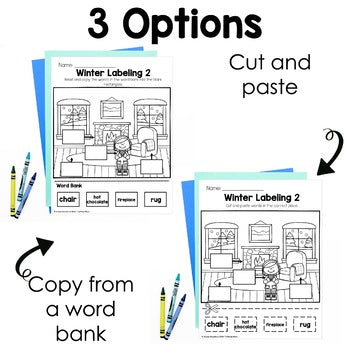 January Labeling Practice Pages