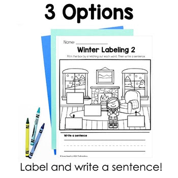 January Labeling Practice Pages